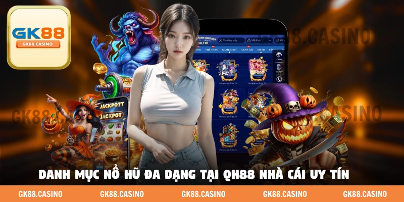 Danh mục nổ hũ đa dạng tại QH88 nhà cái uy tín